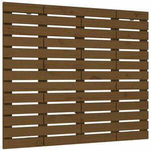 vidaXL mézbarna tömör fenyőfa fali fejtámla 106 x 3 x 91, 5 cm kép