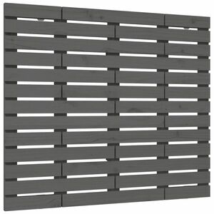 vidaXL szürke tömör fenyőfa fali fejtámla 146 x 3 x 91, 5 cm kép