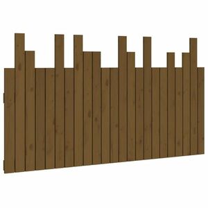 vidaXL mézbarna tömör fenyőfa fali fejtámla 146, 5 x 3 x 80 cm kép