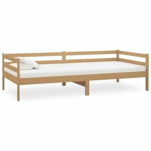 Mézbarna tömör fenyőfa kanapéágy 90 x 200 cm kép