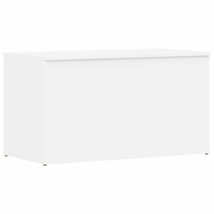 vidaXL fehér szerelt fa tárolóláda 84 x 42 x 46 cm kép