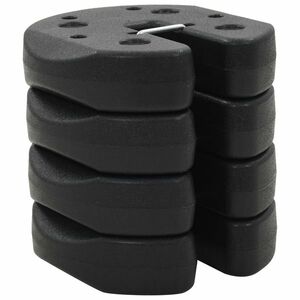 vidaXL 4 db fekete beton pavilon súly 220 x 50 mm kép