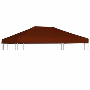 vidaXL terrakotta pavilon tetőponyva 310 g/m² 3 x 4 m kép