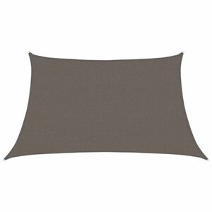 vidaXL antracitszürke HDPE napvitorla 160 g/m² 3/4 x 2 m kép