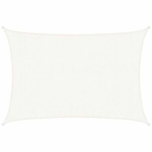 vidaXL fehér HDPE napvitorla 160 g/m² 3 x 5 m kép