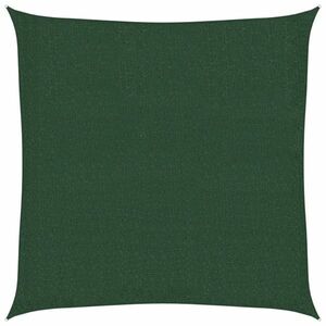 vidaXL sötétzöld HDPE napvitorla 160 g/m² 2, 5 x 2, 5 m kép