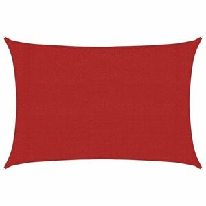 vidaXL piros HDPE napvitorla 160 g/m² 3 x 5 m kép