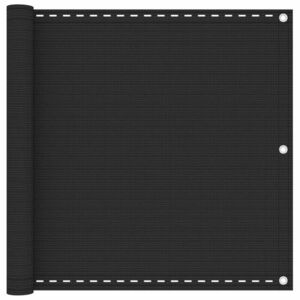 vidaXL antracitszürke HDPE erkélyparaván 90 x 500 cm kép