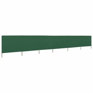 vidaXL zöld 6-paneles szövet szélellenző 800 x 80 cm kép