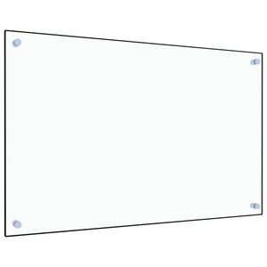 vidaXL átlátszó edzett üveg konyhai fröccsenésgátló 80 x 50 cm kép