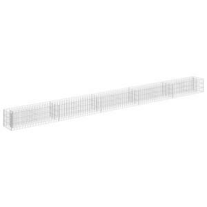 vidaXL horganyzott acél gabion magaságyás 450 x 30 x 30 cm kép
