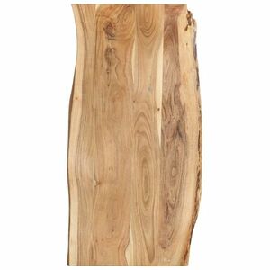 vidaXL tömör akácfa asztallap 118 x (50-60) x 2, 5 cm kép