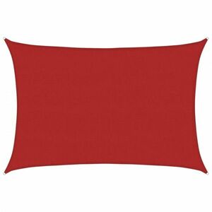 vidaXL piros HDPE napvitorla 160 g/m² 5 x 7 m kép