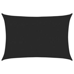 vidaXL fekete HDPE napvitorla 160 g/m² 2 x 2, 5 m kép