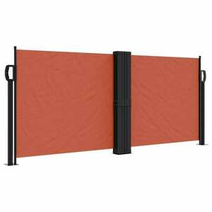 vidaXL terrakotta behúzható oldalsó napellenző 100 x 600 cm kép