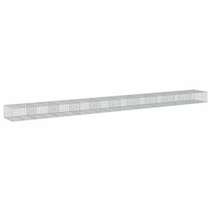 vidaXL horganyzott vas gabion kosár fedéllel 1000 x 100 x 50 cm kép