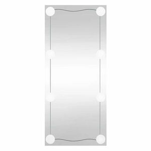 vidaXL téglalap alakú üveg falitükör LED fényekkel 30 x 80 cm kép