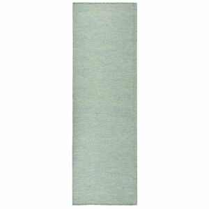 vidaXL türkizkék lapos szövésű kültéri szőnyeg 80 x 250 cm kép