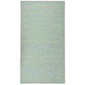 vidaXL türkizkék lapos szövésű kültéri szőnyeg 80 x 150 cm kép