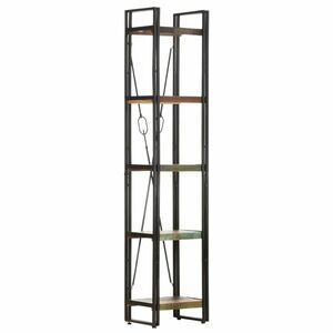 vidaXL 5 szintes tömör újrahasznosított fa könyvespolc 40x30x180 cm kép
