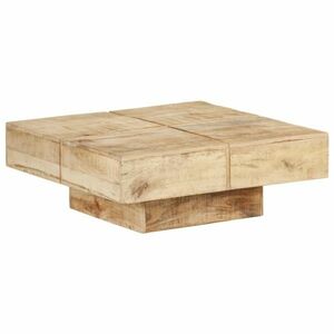 vidaXL tömör mangófa dohányzóasztal 80 x 80 x 28 cm kép