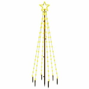 vidaXL meleg fehér fényű karácsonyfa tüskével 108 LED-del 180 cm kép