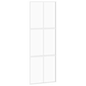 vidaXL fehér edzett üveg és alumínium tolóajtó 76 x 205 cm kép