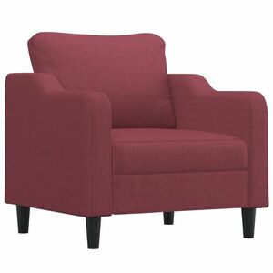 Bordó szövet kanapéfotel 60 cm kép