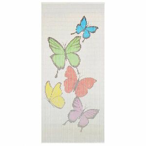 vidaXL bambusz szúnyogháló ajtófüggöny 90 x 200 cm kép