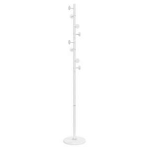 vidaXL fehér porszórt vas ruhafogas 176 cm kép