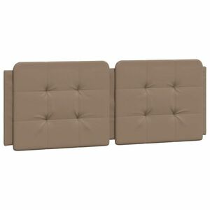 vidaXL cappuccino színű műbőr fejtámla párna 120 cm kép