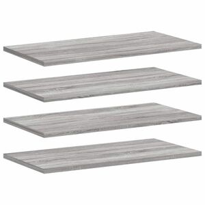 vidaXL 4 db szürke sonoma színű szerelt fa fali polc 60 x 20 x 1, 5 cm kép