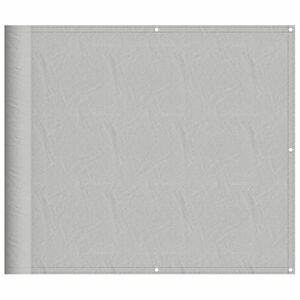 vidaXL világosszürke 100% oxford poliészter erkélyparaván 90 x 600 cm kép