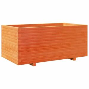 vidaXL viaszbarna tömör fenyőfa kerti virágláda 110 x 60 x 49, 5 cm kép