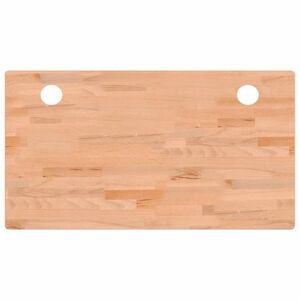 vidaXL tömör bükkfa íróasztallap 100 x 60 x 4 cm kép