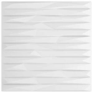 vidaXL 12 db fehér XPS kőmintás fali panel 50 x 50 cm 3 m² kép