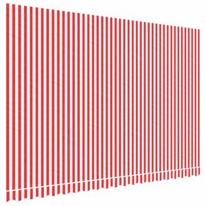 vidaXL piros és fehér csíkos pótszövet napellenzőhöz 4, 5x3 m kép