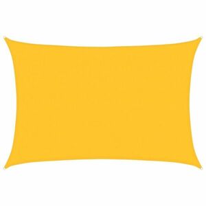 vidaXL sárga négyszögletű HDPE napvitorla 160 g/m² 4x5 m kép