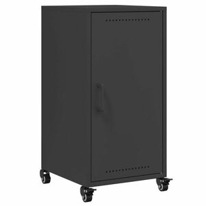 vidaXL fekete acél tálalószekrény 36 x 39 x 72 cm kép