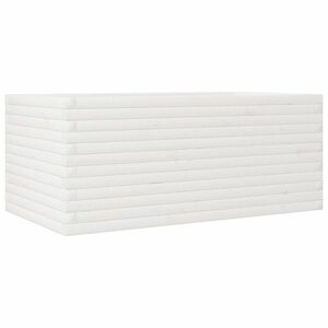 vidaXL fehér tömör fenyőfa kerti virágláda 110 x 60 x 46 cm kép