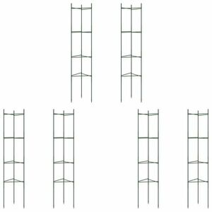 vidaXL 6 db acél és polipropilén paradicsomketrec 154 cm kép