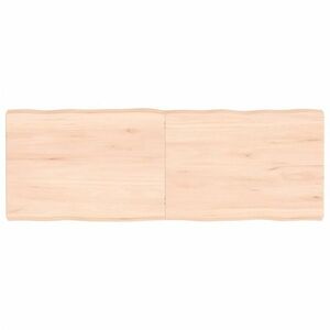vidaXL kezeletlen tömör fa asztallap 140x50x(2-6) cm kép
