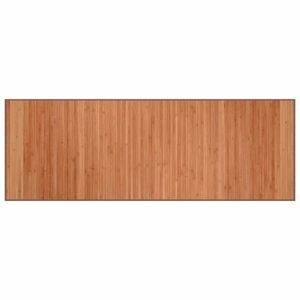 vidaXL négyszögletű barna bambusz szőnyeg 70 x 200 cm kép