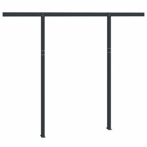vidaXL antracitszürke vas napellenzőrúdszett 300 x 245 cm kép