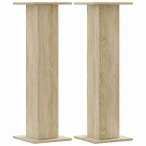 vidaXL 2 db sonoma tölgy szerelt fa növénytartó állvány 30x30x95 cm kép