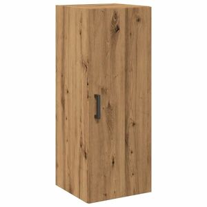 vidaXL kézműves tölgy színű szerelt fa fali szekrény 34, 5 x 34 x 90 cm kép