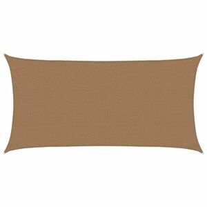 vidaXL tópszínű HDPE napvitorla 160 g/m² 2, 5 x 5 m kép