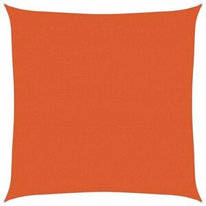 vidaXL narancssárga négyzet alakú HDPE napvitorla 160 g/m² 4x4 m kép