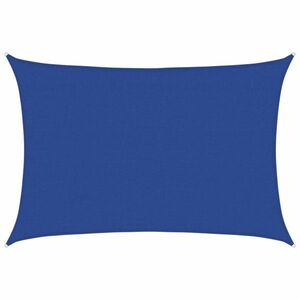 vidaXL kék négyszögletű HDPE napvitorla 160 g/m² 4x6 m kép