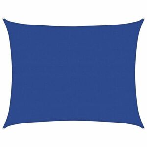 vidaXL kék téglalap HDPE napvitorla 160 g/m² 6x8 m kép